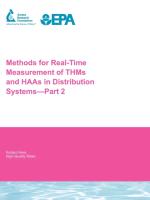 Methods for Real-Time Measurement of Thms and Haas in Distribution Systems - Part 2