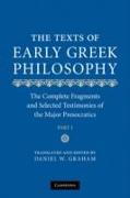 The Texts of Early Greek Philosophy