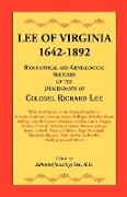 Lee of Virginia, 1642-1892