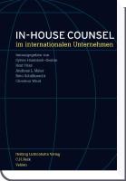 In-house Counsel in internationalen Unternehmen
