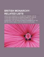 British monarchy-related lists