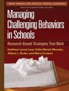 Managing Challenging Behaviors in Schools