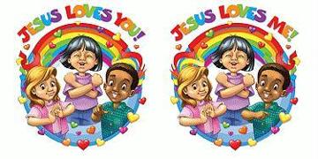 Jesus Loves Me Two-Sided Decoration