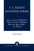 T.S. Eliot's Bleistein Poems