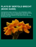 Plays by Bertold Brecht (Book Guide)