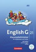 English G 21, Ausgabe A, Band 4: 8. Schuljahr, Klassenarbeitstrainer mit Audios und Lösungen online