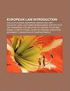 European law Introduction