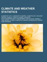 Climate and weather statistics