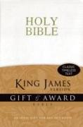 KJV, Gift and Award Bible, Imitation Leather, White, Red Letter Edition