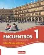 Encuentros, Método de Español, 3. Fremdsprache - Edición 3000, Band 1, Folien für den Unterricht im Ordner, Mit Handreichungen und Kopiervorlagen