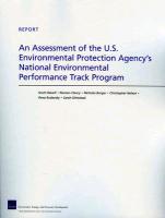 An Assessment of the U.S. Environmental Protection Agency's National Environmental Performance Track Program