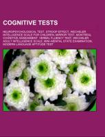 Cognitive tests