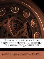 OEuvres complètes de M. le C[om]te de Buffon ... : histoire des animaux quadrupèdes Volume 9