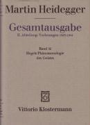 Gesamtausgabe Abt. 2 Vorlesungen Bd. 32. Hegels Phänomenologie des Geistes