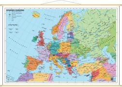 Staaten Europas, politisch. Wandkarte Mini-Format