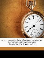 Mitteilungen Der [Grossherzoglich] Badischen Geologischen Landesantalt, Volume 1