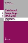 Distributed Computing - IWDC 2003