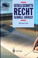 Gesellschaftsrecht - Schnell erfasst