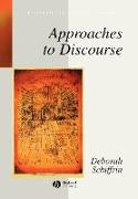 Approaches to Discourse