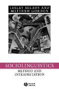 Sociolinguistics