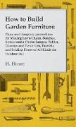 How to Build Garden Furniture