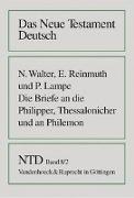 Das Neue Testament Deutsch. Bd. 8/2.: Die Briefe an die Philipper, Thessalonicher und an Philemon