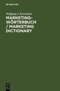 Marketing-Wörterbuch / Marketing Dictionary