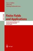 Finite Fields and Applications