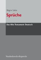 Das Alte Testament Deutsch. Bd. 16/1: Sprüche