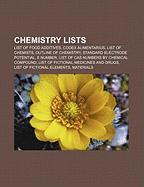 Chemistry lists