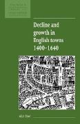 Decline and Growth in English Towns 1400 1640