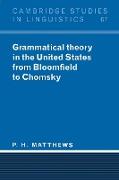 Grammatical Theory in the United States