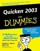 Quicken 2003 For Dummies