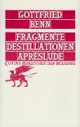 Fragmente - Destillationen - Aprèslude (Cotta's Bibliothek der Moderne, Bd. 58)