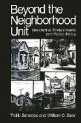 Beyond the Neighborhood Unit