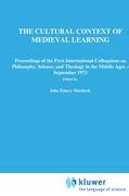 The Cultural Context of Medieval Learning