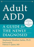 Guide to The Newly Diagnosed Adult ADD