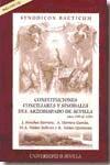 Constituciones conciliares y sinodales del arzobispado de Sevilla : años 590 al 1604