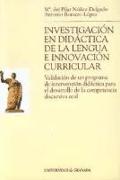 Investigación en didáctica de la lengua e innovación curricular