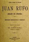 Juan Rufo, jurado de Córdoba. Estudio biográfico y crítico