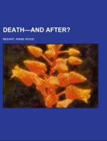 Death-And After?