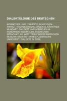 Dialektologie Des Deutschen