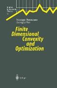 Finite Dimensional Convexity and Optimization