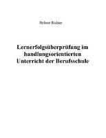 Lernerfolgsüberprüfung im handlungsorientierten Unterricht der Berufsschule