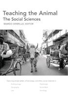 Teaching the Animal: The Social Sciences