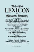 Musicalisches Lexicon Ober Musicalische Bibliothec (Faksimile 1732 - Musikalisches Lexikon Oder Musikalische Bibliotek)