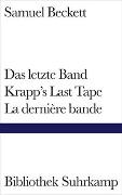 Das letzte Band. Krapp's Last Tape. La dernière bande