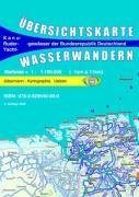 Wasserwandern Deutschland Übersichtskarte 1 : 1 100 000
