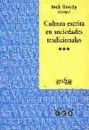 Cultura escrita en sociedades tradicionales