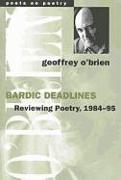 Bardic Deadlines: Reviewing Poetry, 1984-95